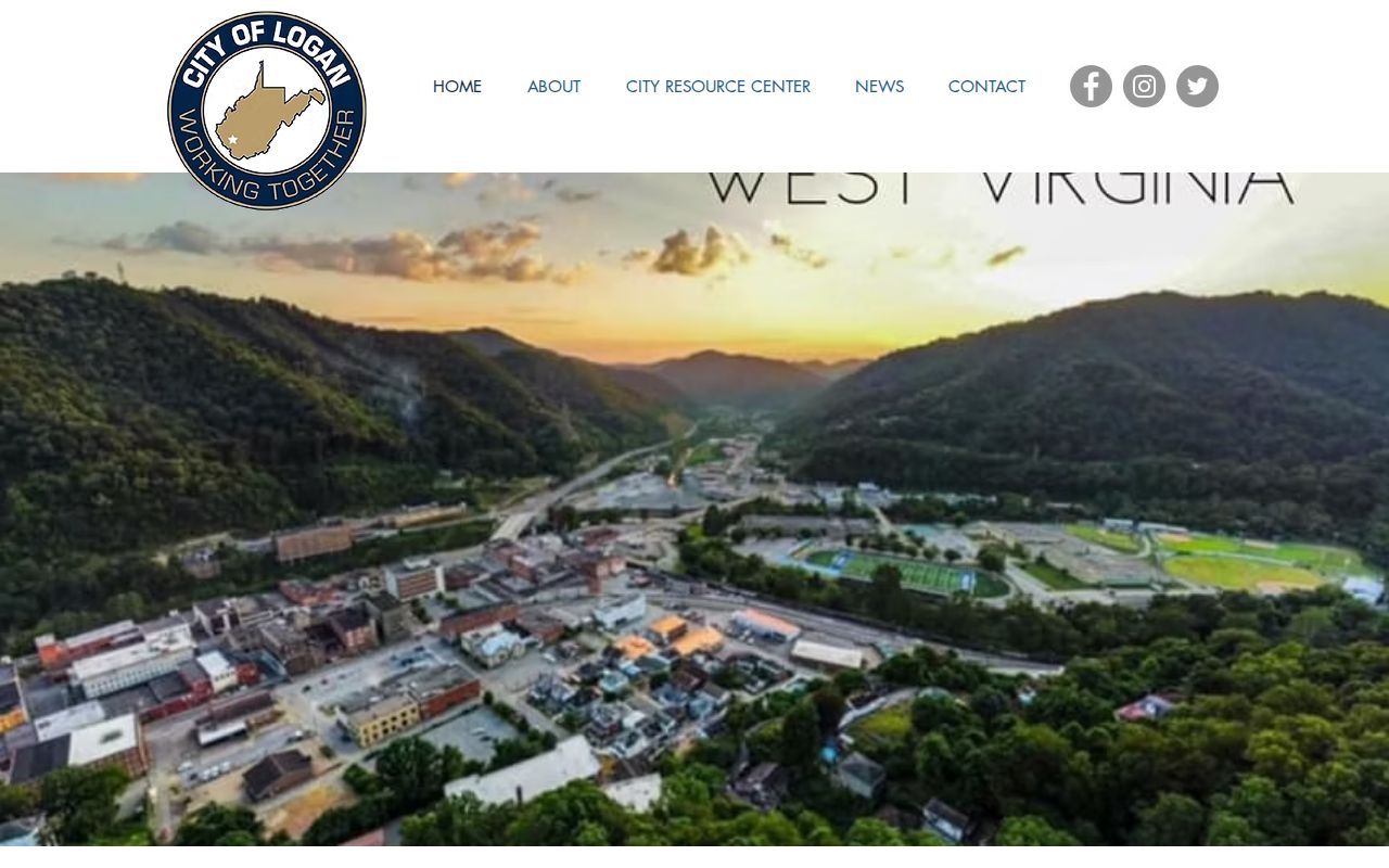 Official City of Logan West Virginia website and City Hall imagery