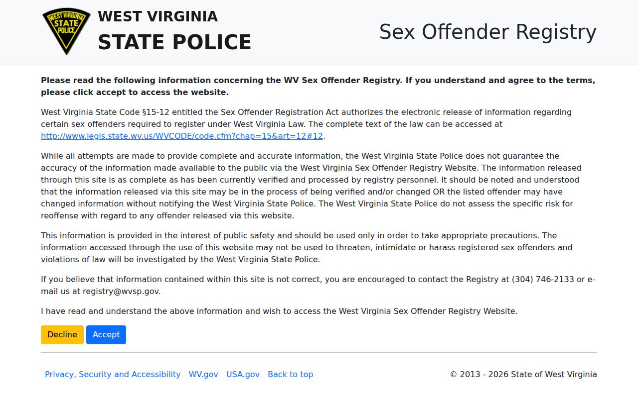 Logan County sex offender lookup Basic Search form